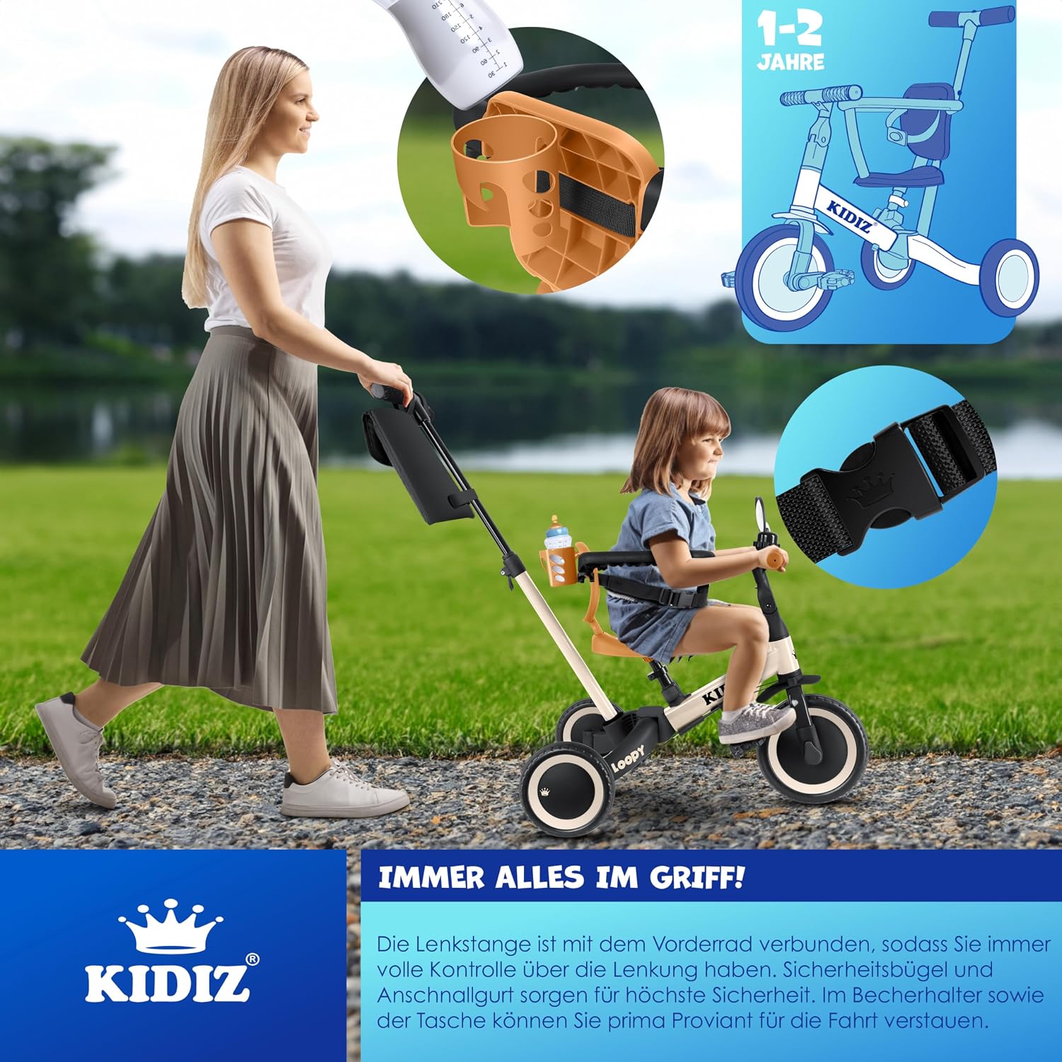 Detalle de KIDIZ 6in1 Laufrad bis 25 kg