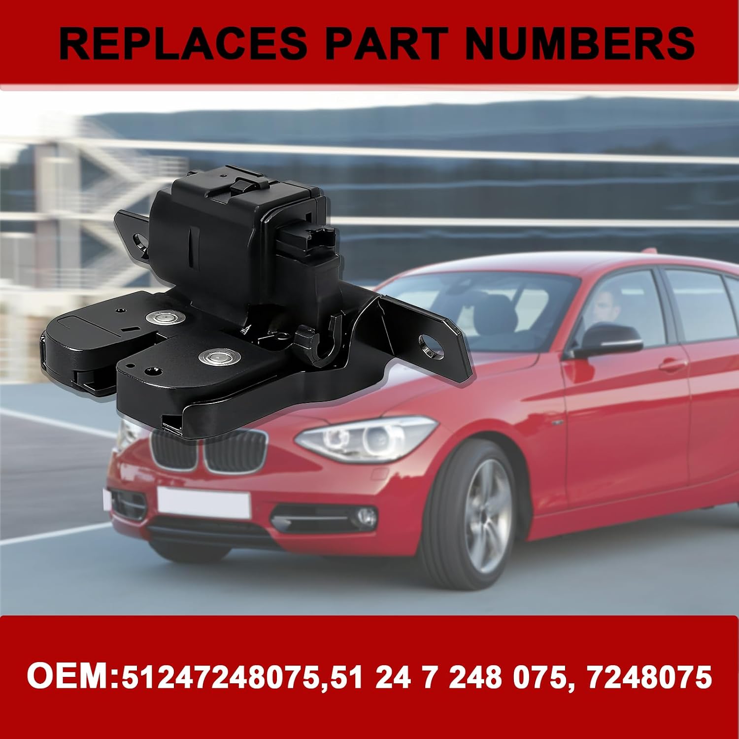 Detalle 2 de ERMWALR Tailgate Lock for BMW 1 Series F20/F21 – OEM-Style Boot Latch Actuator (51247248075 / 7248075)