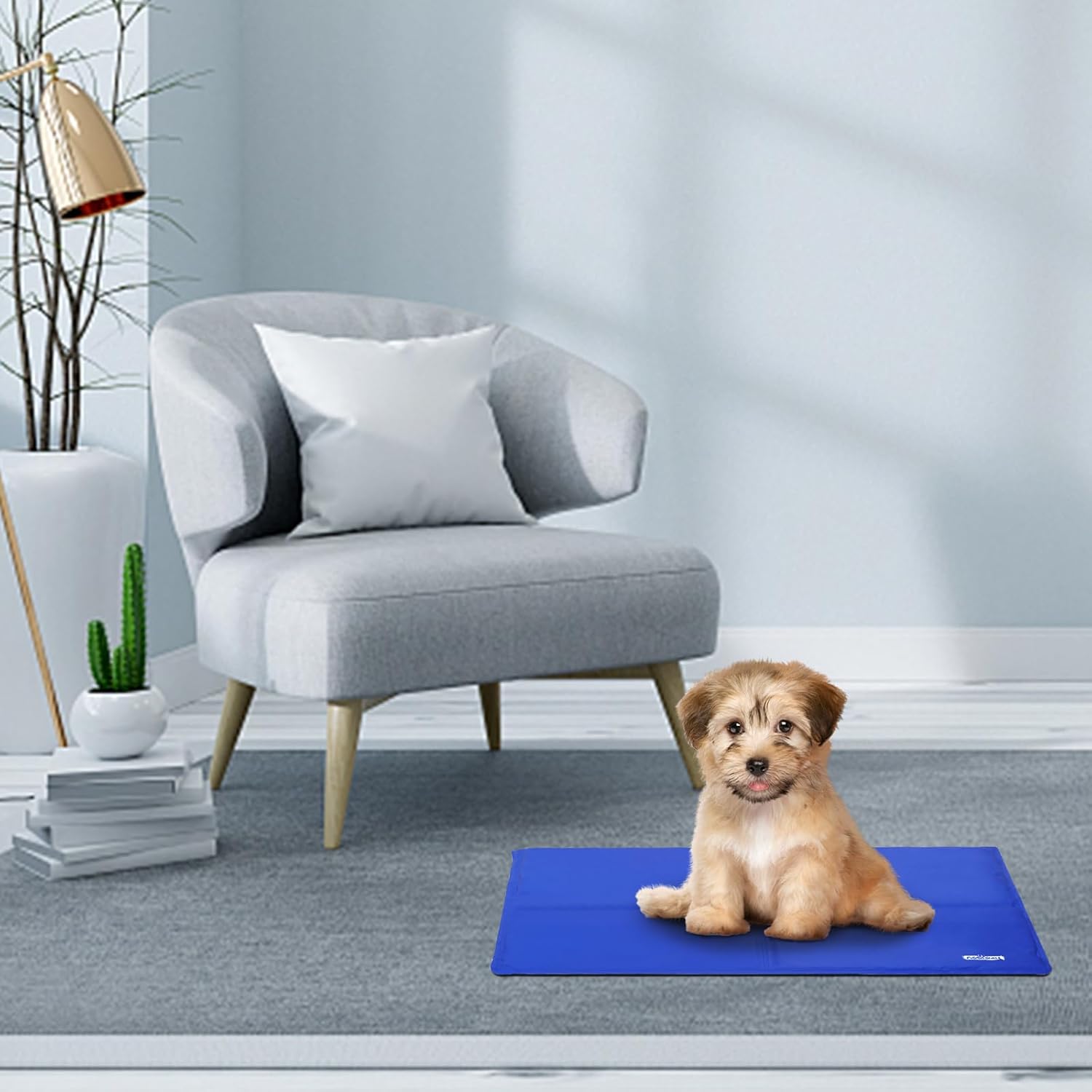 Thumbnail 6 de Nobleza tapis de refroidissement auto-rafraîchissant pour chiens et chats, gel non toxique (50 x 40 cm), bleu