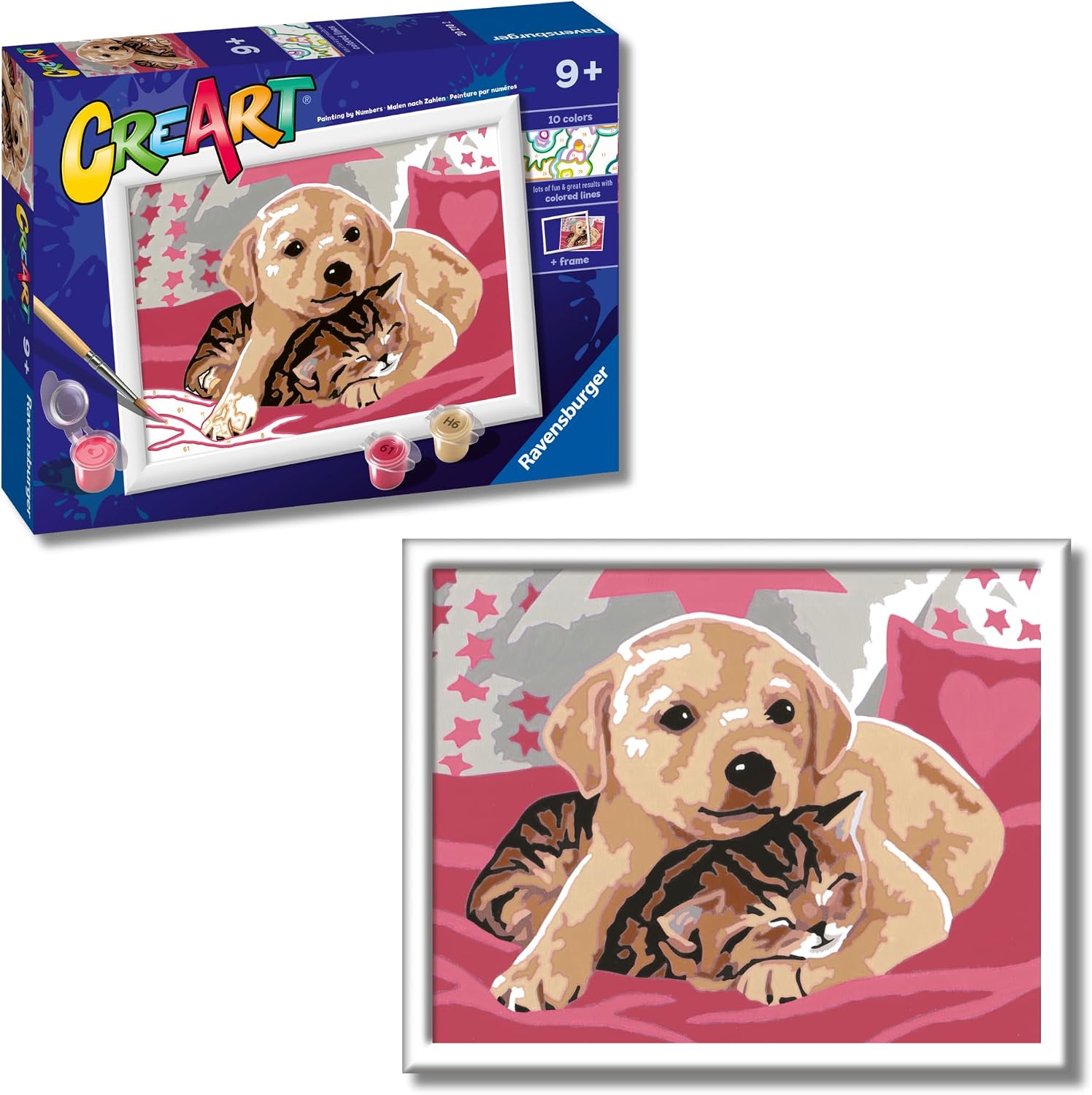 Detalle de Ravensburger CreArt Serie E dipingi per bambini 13x18 cm 🎨