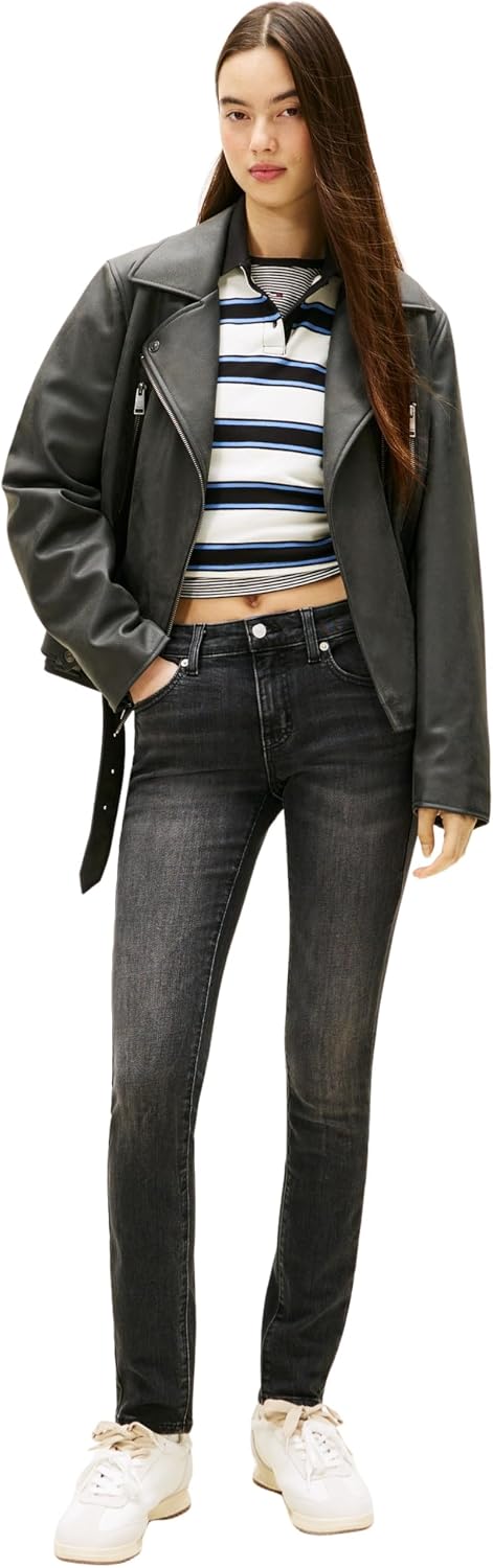 Detalle 2 de Tommy Jeans Très Mince Femme — authentique et durable, confort et style