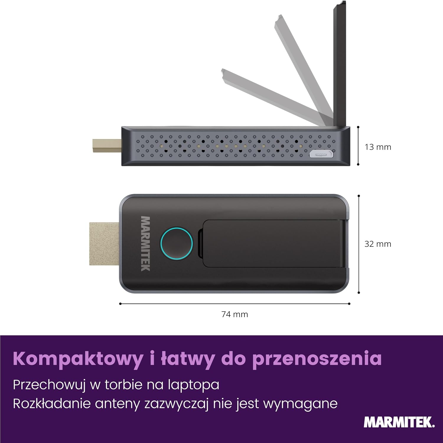 Thumbnail 6 de Marmitek Stream S1 Pro – bezprzewodowy extender HDMI 1080p, USB-C, do 20 m