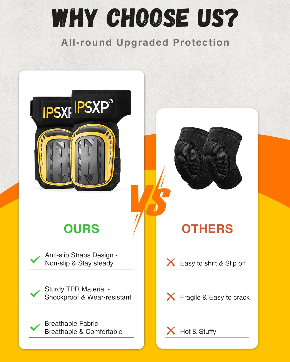 Thumbnail 4 de IPSXP Professional Knee Pads with Double Gel Cushion