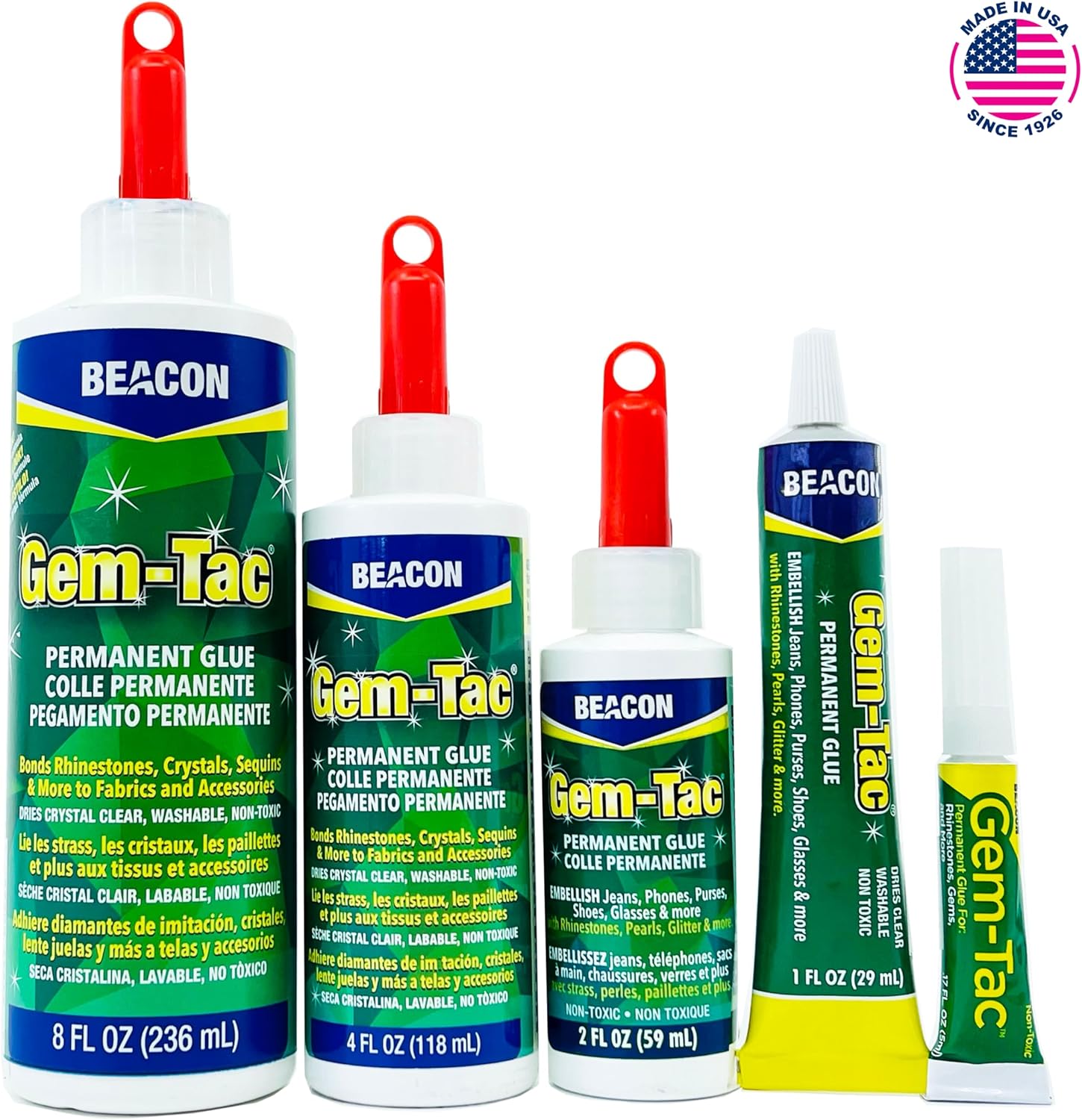 Thumbnail 2 de Beacon GTG-2 Gem Tac 接着剤 60ml 透明・乾燥後も柔軟な布・靴用