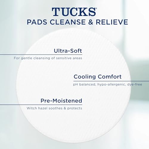 Thumbnail 8 de TUCKS Medicated Cooling Pads, 100 Count – Witch Hazel Hemorrhoid Pads for Comfort and Hygiene
