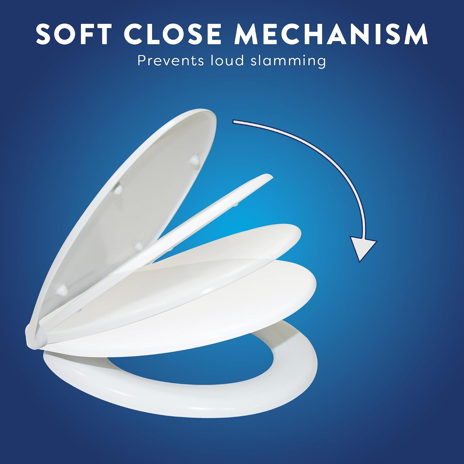 Thumbnail 3 de Croydex Premium Oval Soft Close Toilet Seat