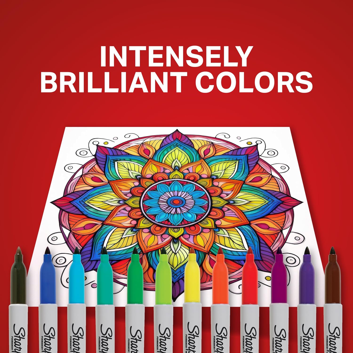 Thumbnail 3 de Sharpie Permanent Markers, Fine Tip – 12-Count Set