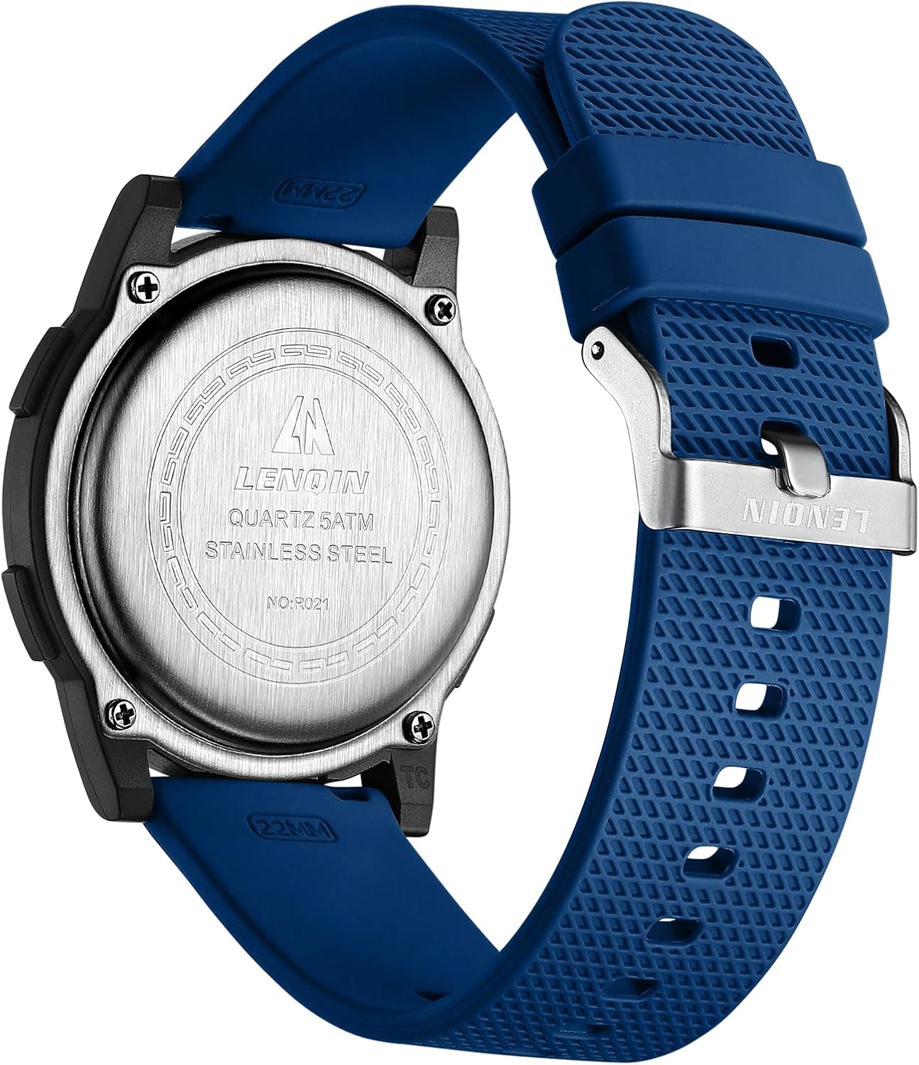 Thumbnail 1 de HANPOSH Herren Digitaluhr mit Wecker, Stoppuhr & 3ATM Wasserdichtem Armband (digital-analog)