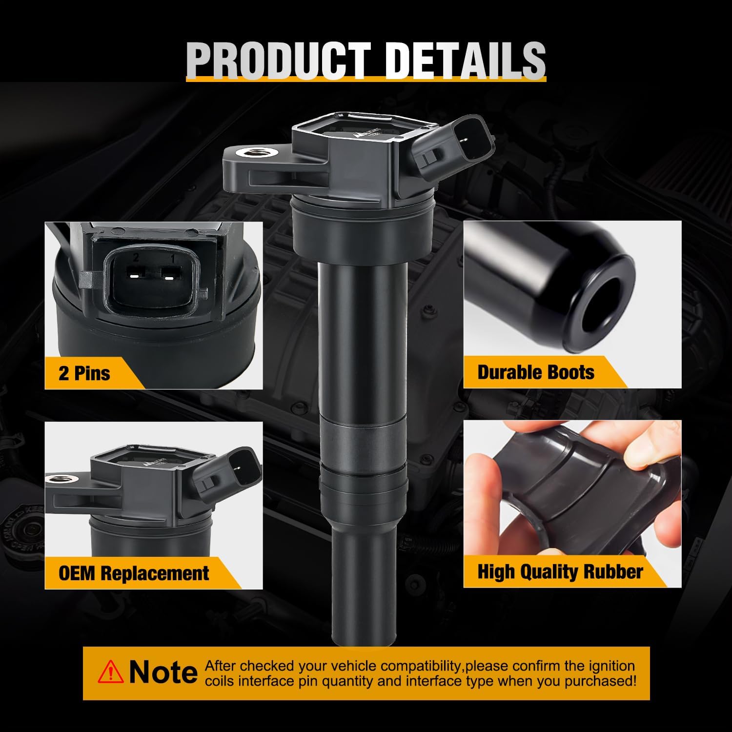 Thumbnail 4 de Nilight Ignition Coils UF651 4-pack 🛠