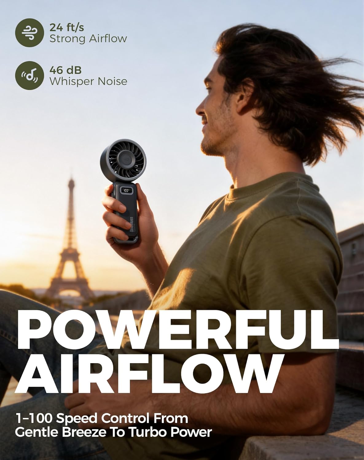 Detalle de Diveblues Turbo Fan 12 hours USB-C portable