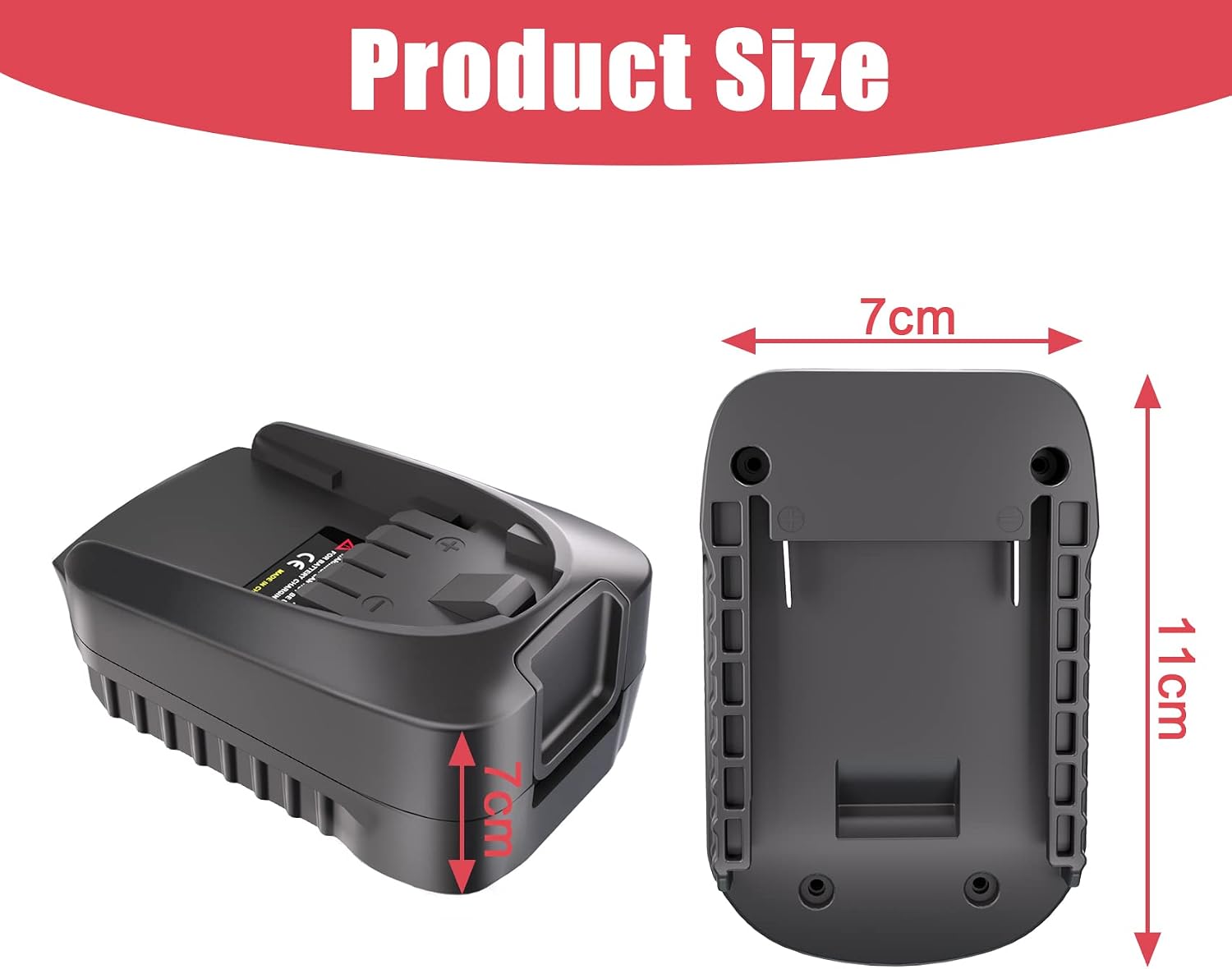 Thumbnail 6 de KUNLUN lithium-ion batteriadapter för Bosch GBA 18V till PBA 18V