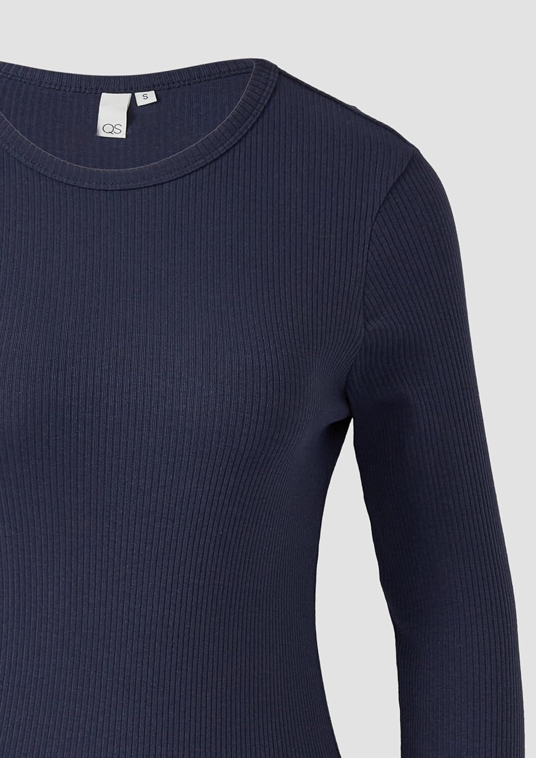 Thumbnail 2 de QS Geripptes Longsleeve schmaler Schnitt