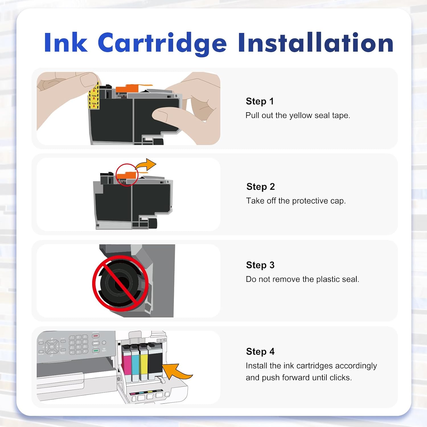 Thumbnail 3 de Toner Bank LC406/LC406XL Ink Cartridges, 5-Pack, Black and CMY