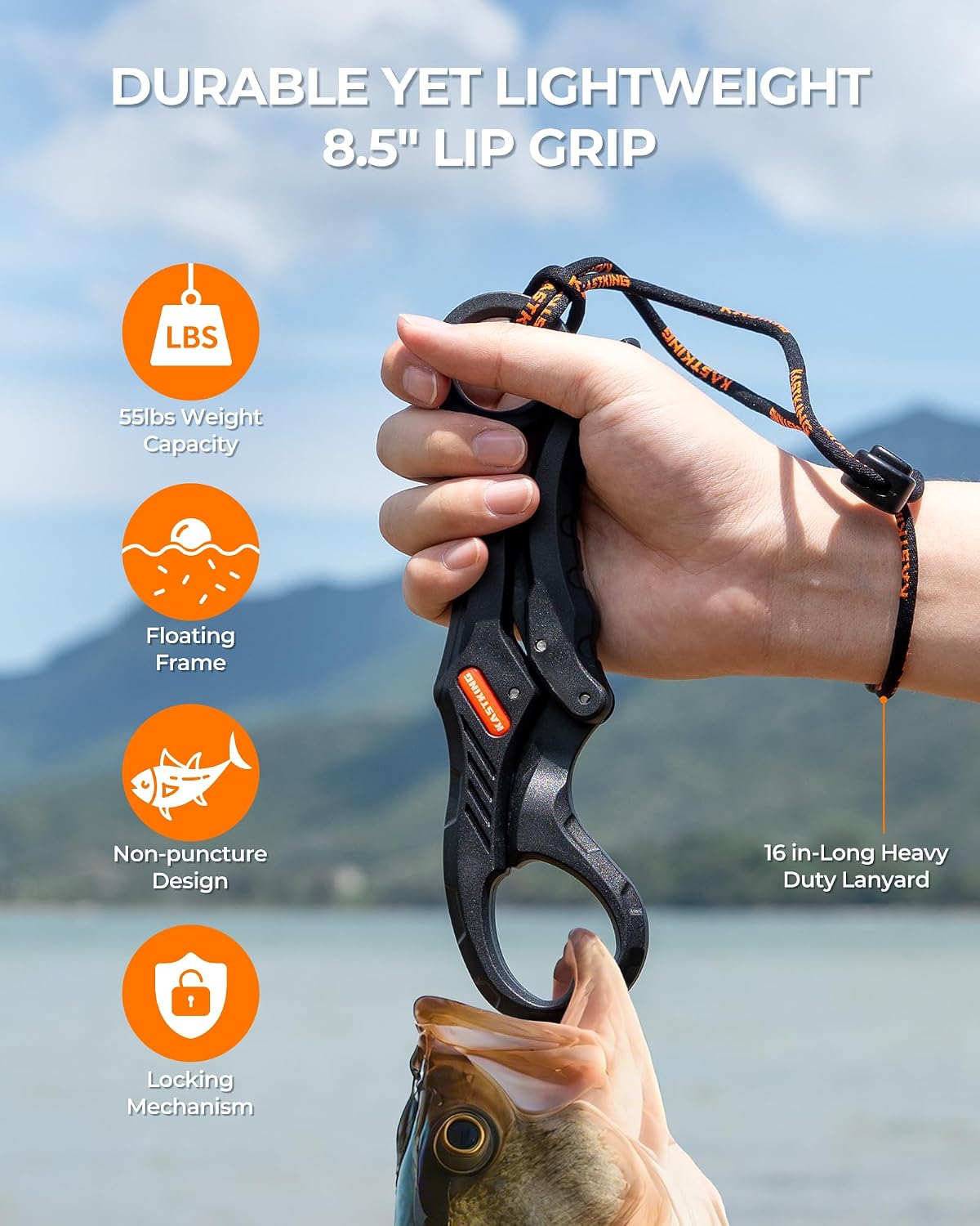 Detalle 2 de KastKing SteelStream Fishing Tool Set with Pliers, Fillet Knife, Scissors & Lip Gripper