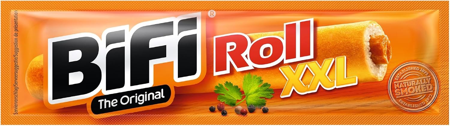 Detalle 2 de BiFi Roll XXL 🍖 Snack de salami en hojaldre, pack 24