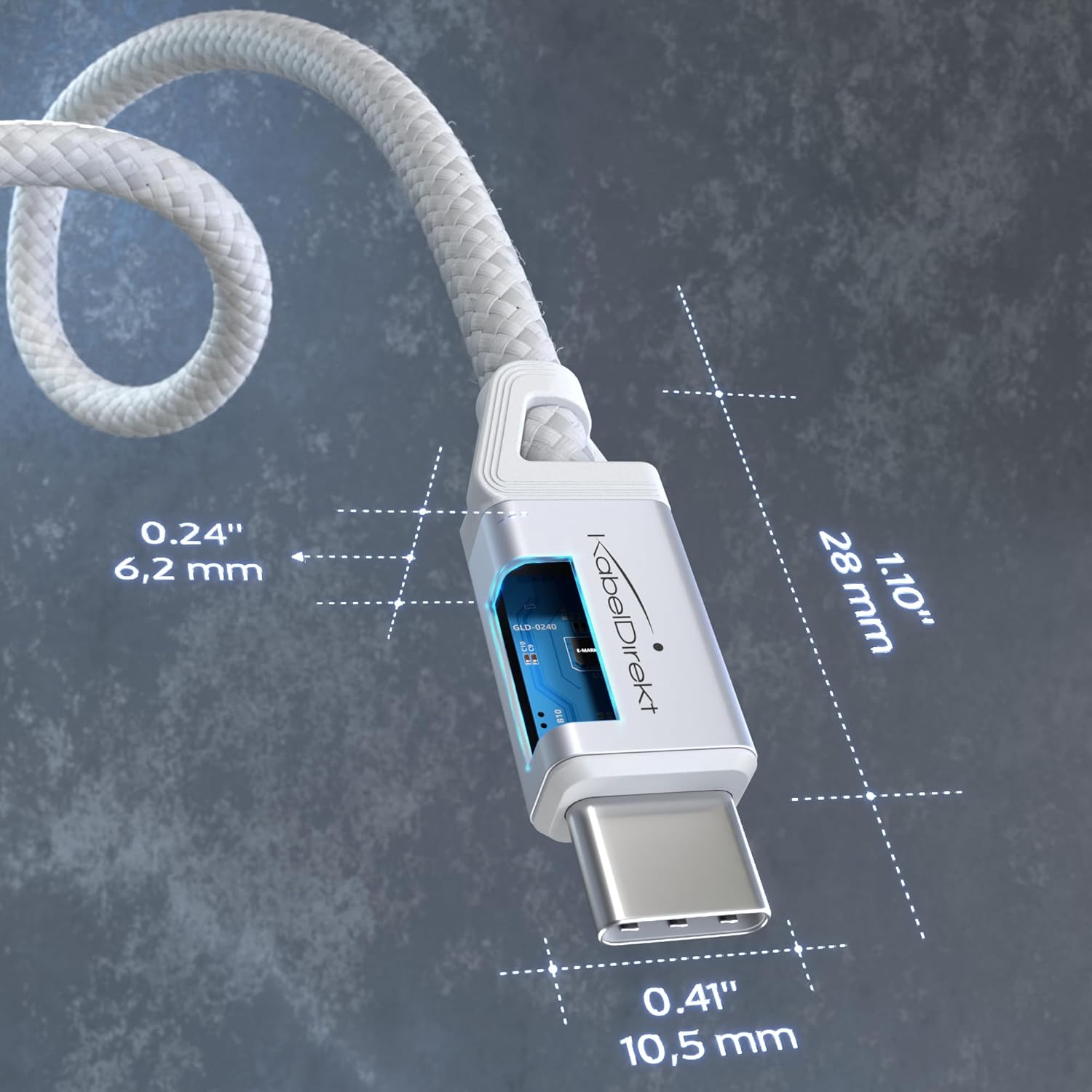 Thumbnail 1 de KabelDirekt USB C Kabel 60 W 2x2 m