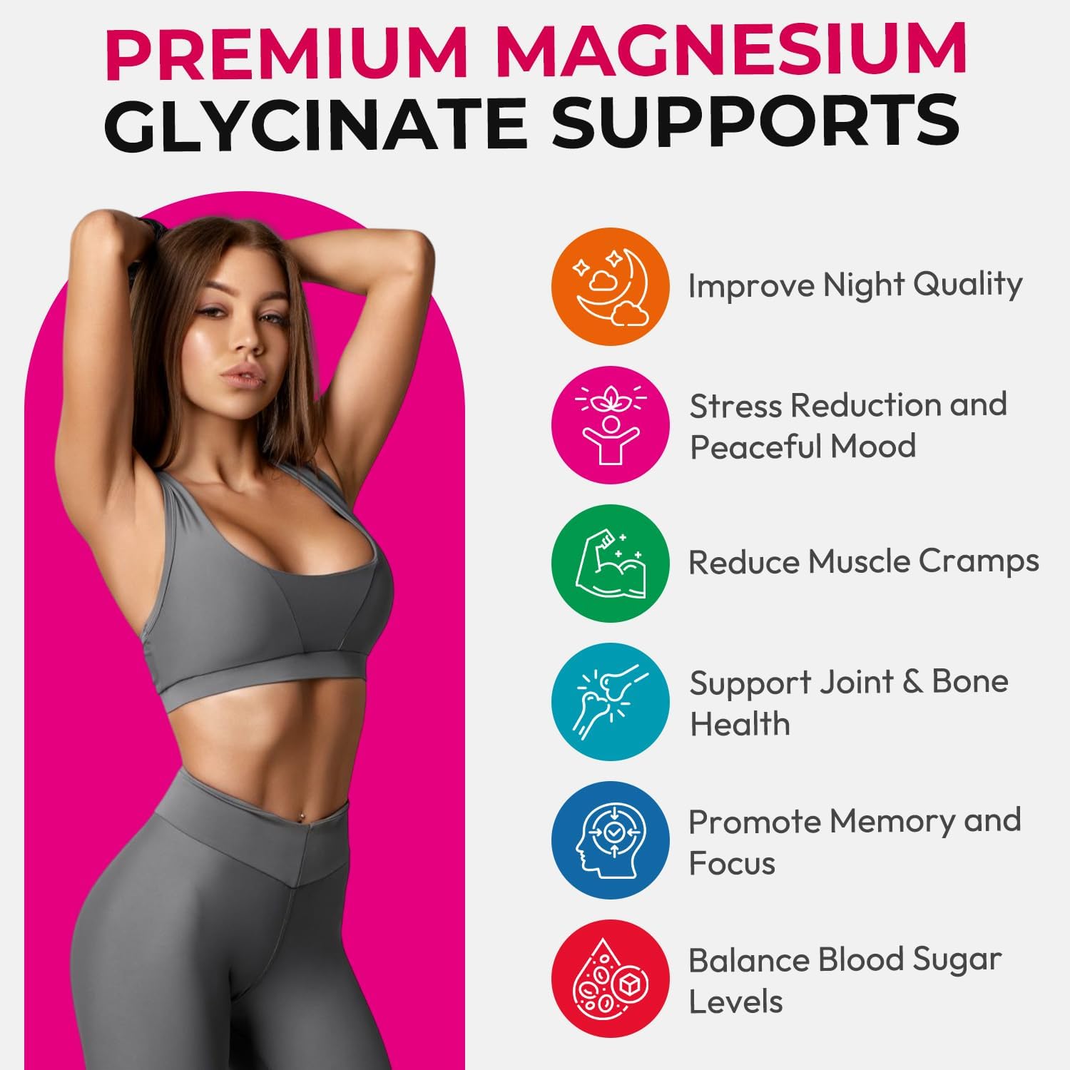 Detalle de Magnesium Glycinate Gummies 600 mg