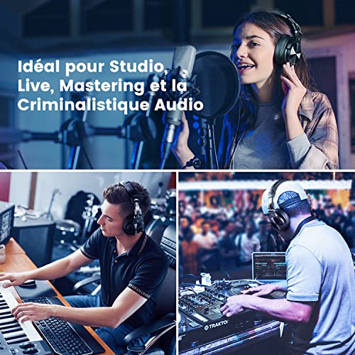 Detalle de OneOdio Fusion A71: Casque Audio Filaire pour Studio et Live, confort et polyvalence