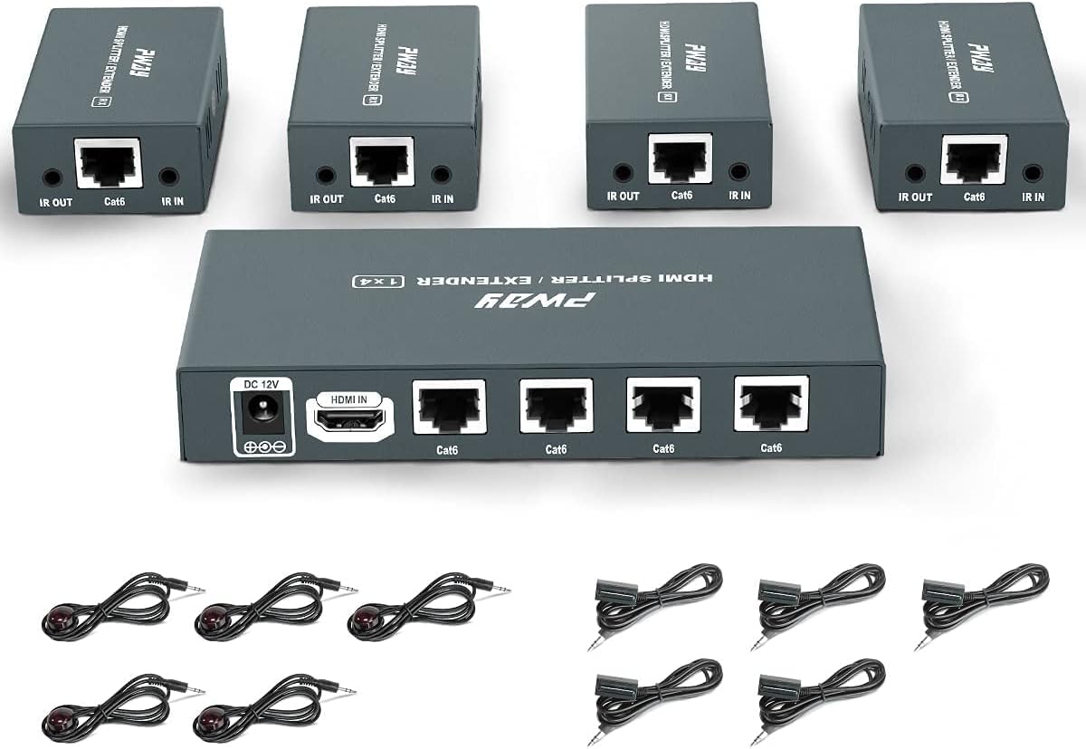 Thumbnail 6 de PW-HTS0107IR(POC) HDMI Splitter Extender 1X7 Port Over Cat5e/Cat6