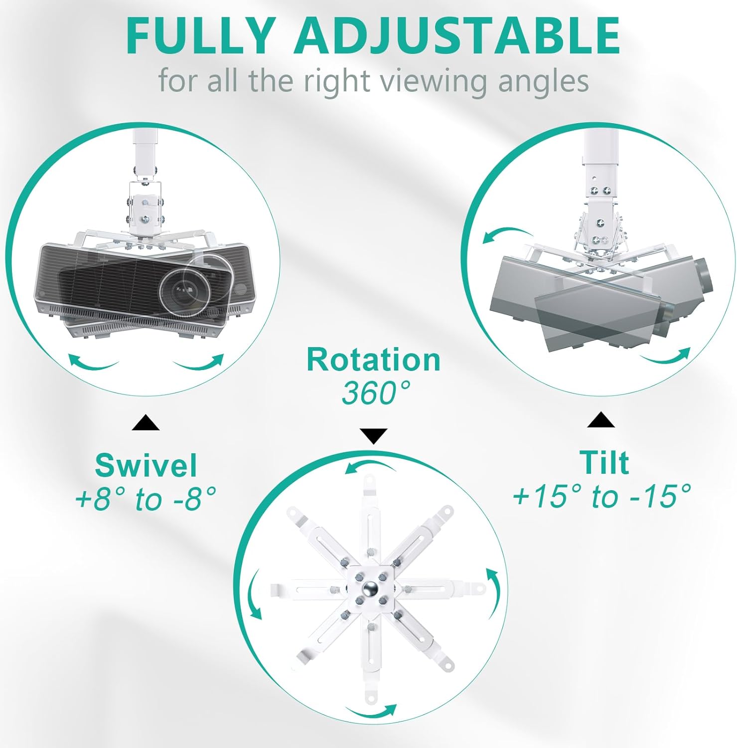 Detalle de WALI PM-003-W projector mount bracket