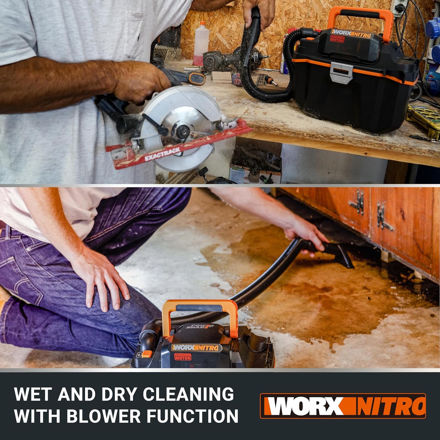 Thumbnail 4 de WORX WX031.9 18V (20V MAX) Cordless Compact Wet/Dry Vacuum Cleaner