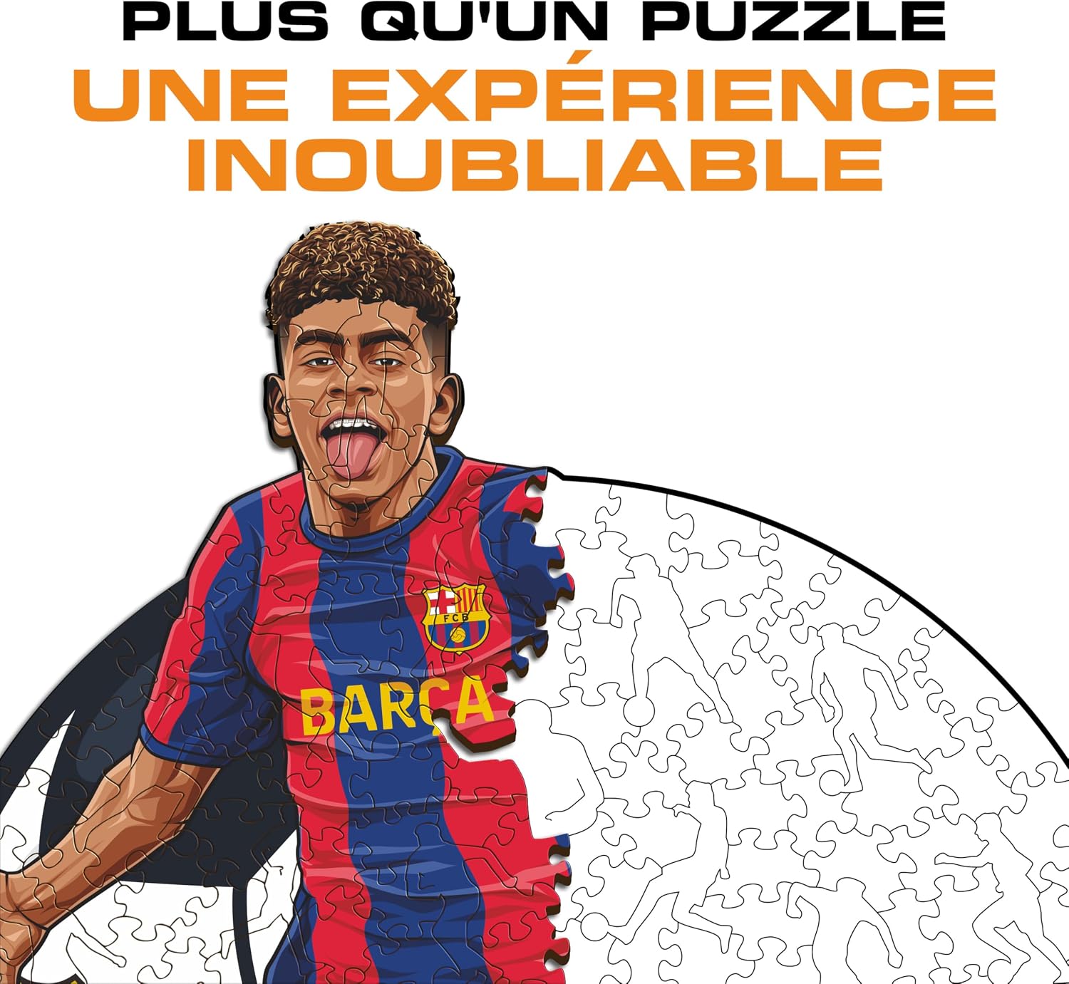 Thumbnail 4 de Iconic Puzzles Barcelona Yamal – Puzzle en bois officiel, 500 pièces (taille L)
