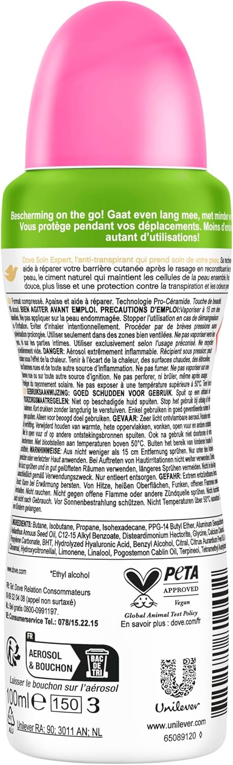 Thumbnail 2 de Dove Apaise & Aide à Réparer Déodorant Spray Anti-Transpirant Compressé Beauty Finish – Lot 2x100 ml