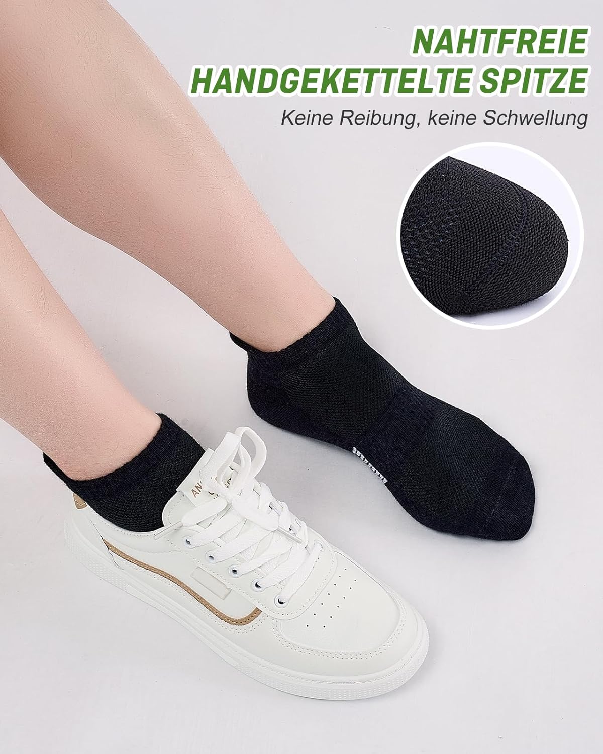 Detalle 2 de Bambus Sneaker Socken von inaWarm 6 Paar