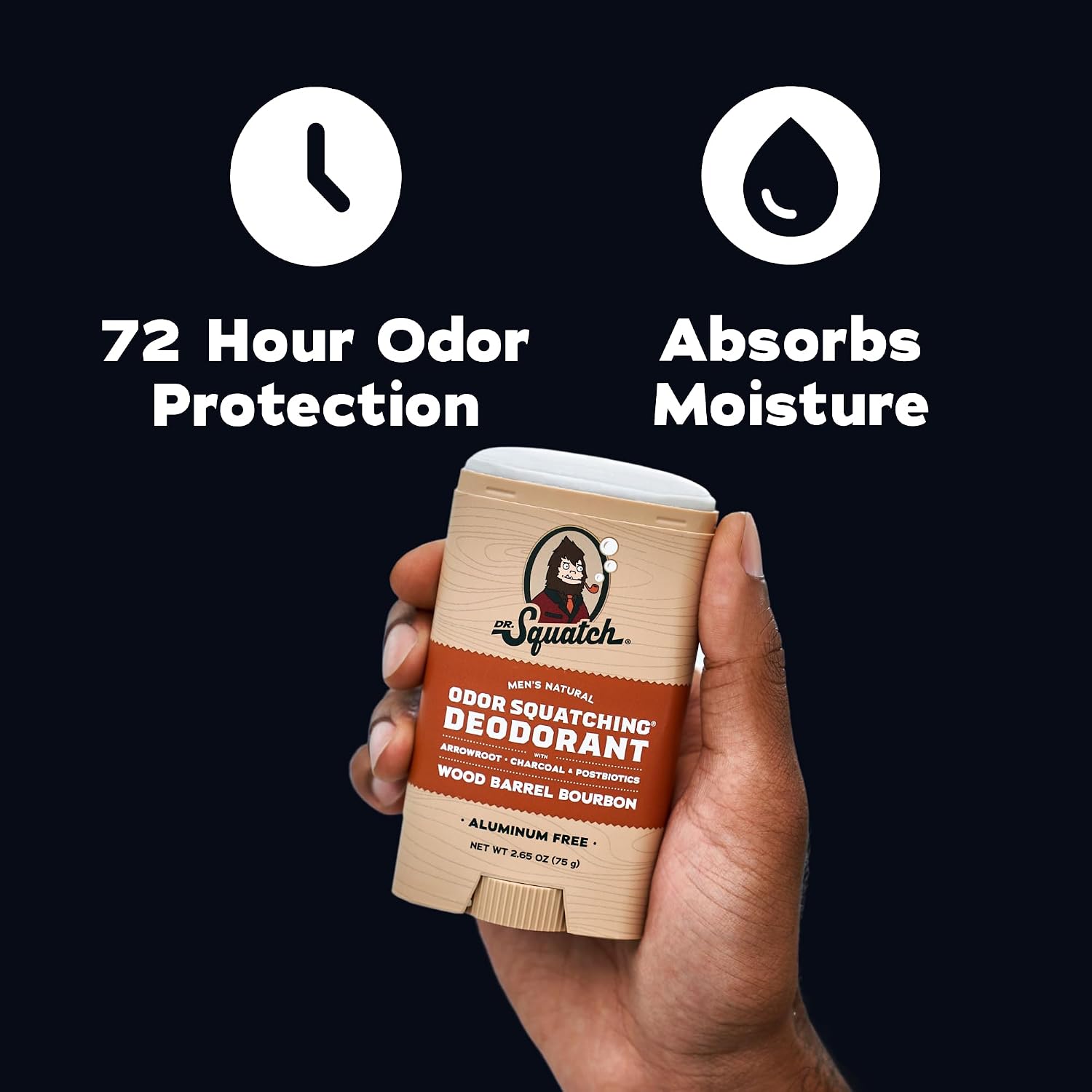 Thumbnail 2 de Dr. Squatch Rainforest Rapids + Wood Barrel Bourbon Natural Deodorant for Men (2.65 oz) – 2-Pack