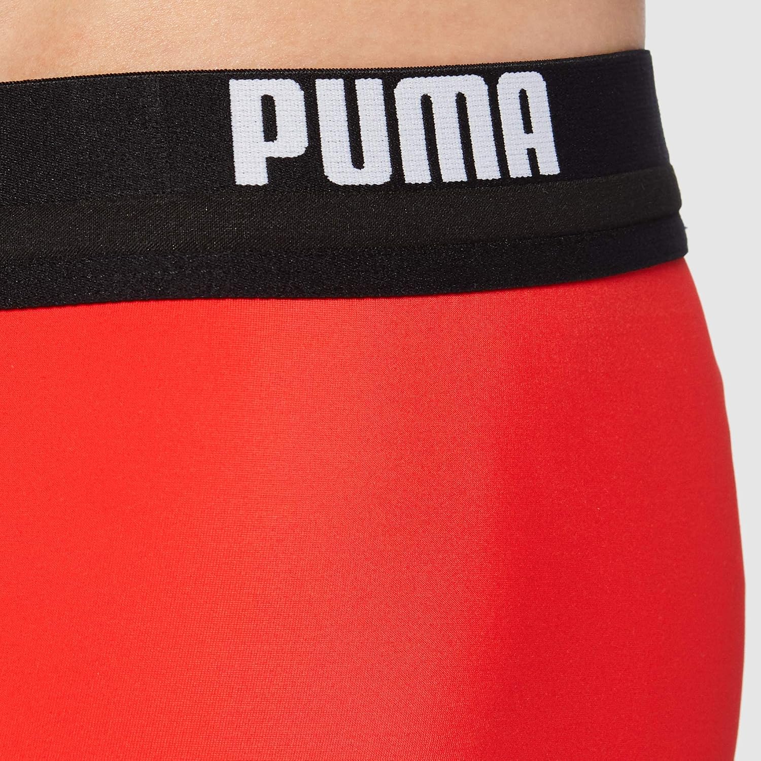 Detalle de PUMA Logo Maillot de Bain Homme — Trunks en tissu recyclé, durabilité et confort