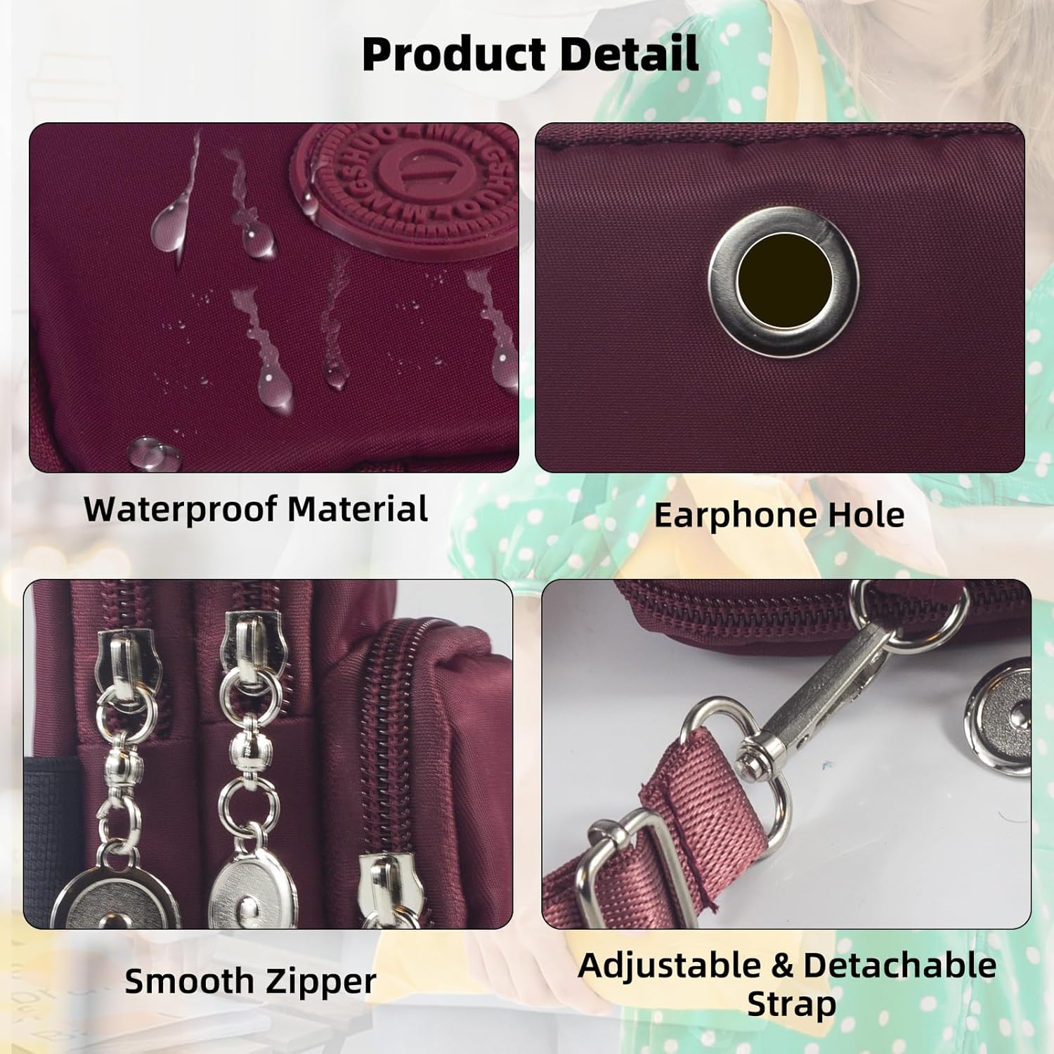 Thumbnail 5 de JANKS Small Crossbody Bag 7.9 inch