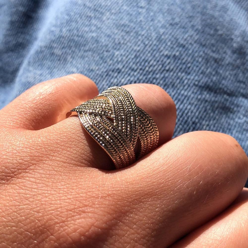 Thumbnail 3 de Bague Plaqué Or Entrelacée Torsadée – Les Poulettes Bijoux