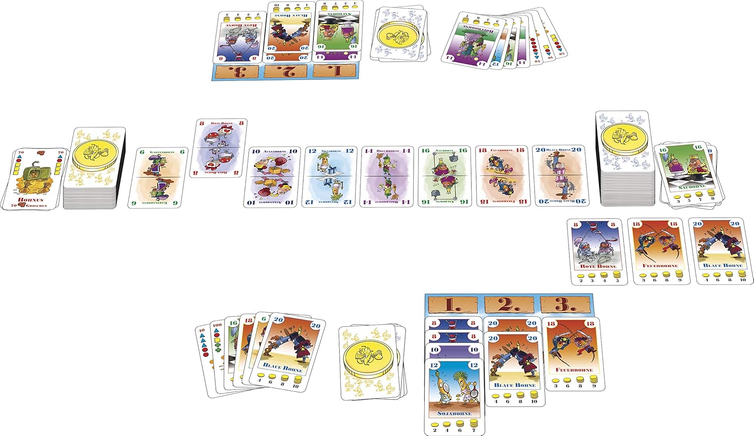 Detalle 2 de Amigo 01658 Bohnanza duello, Gioco – Due giocatori, strategia e divertimento