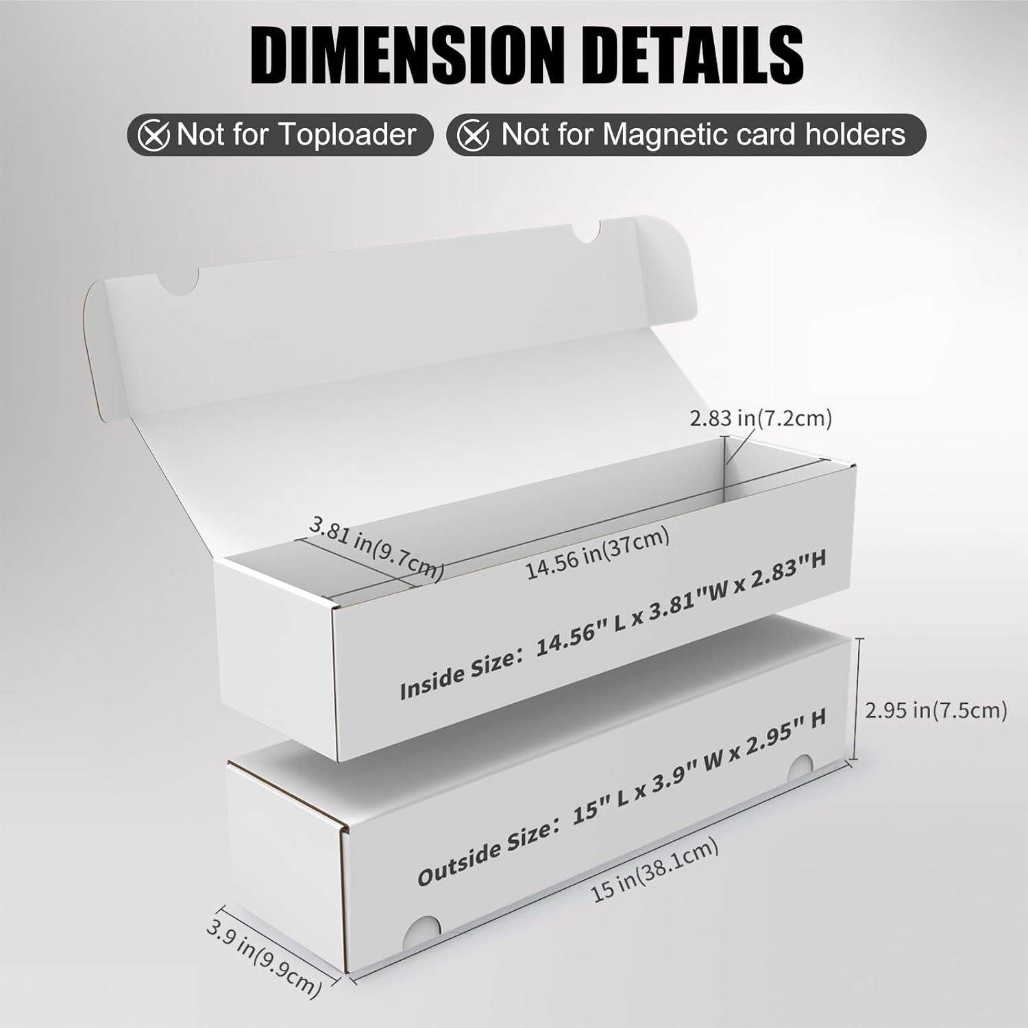 Detalle de XRACV Trading Card Storage Box (6-Pack, holds ~1100 per box) for 3.5 x 2.5 cards