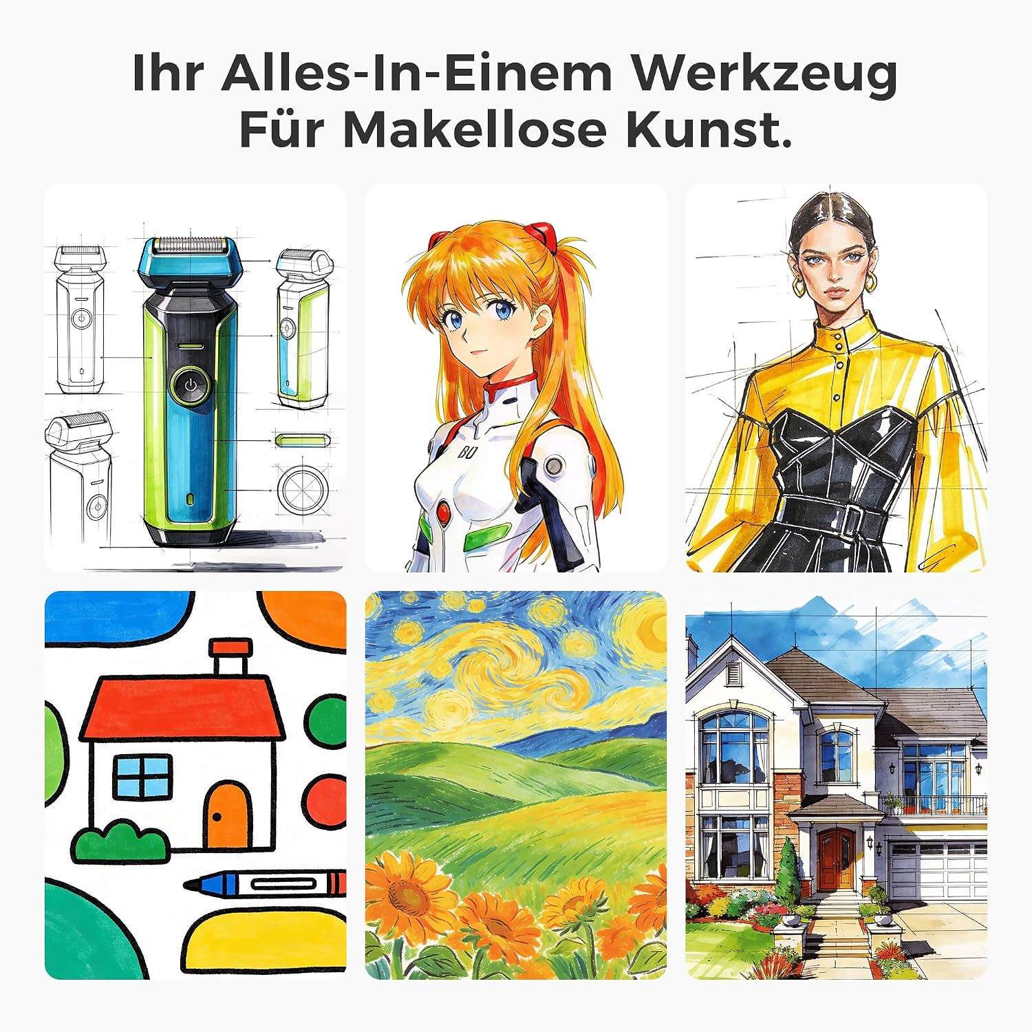 Thumbnail 5 de Tongfushop 80 Farben Alkoholmarker Set
