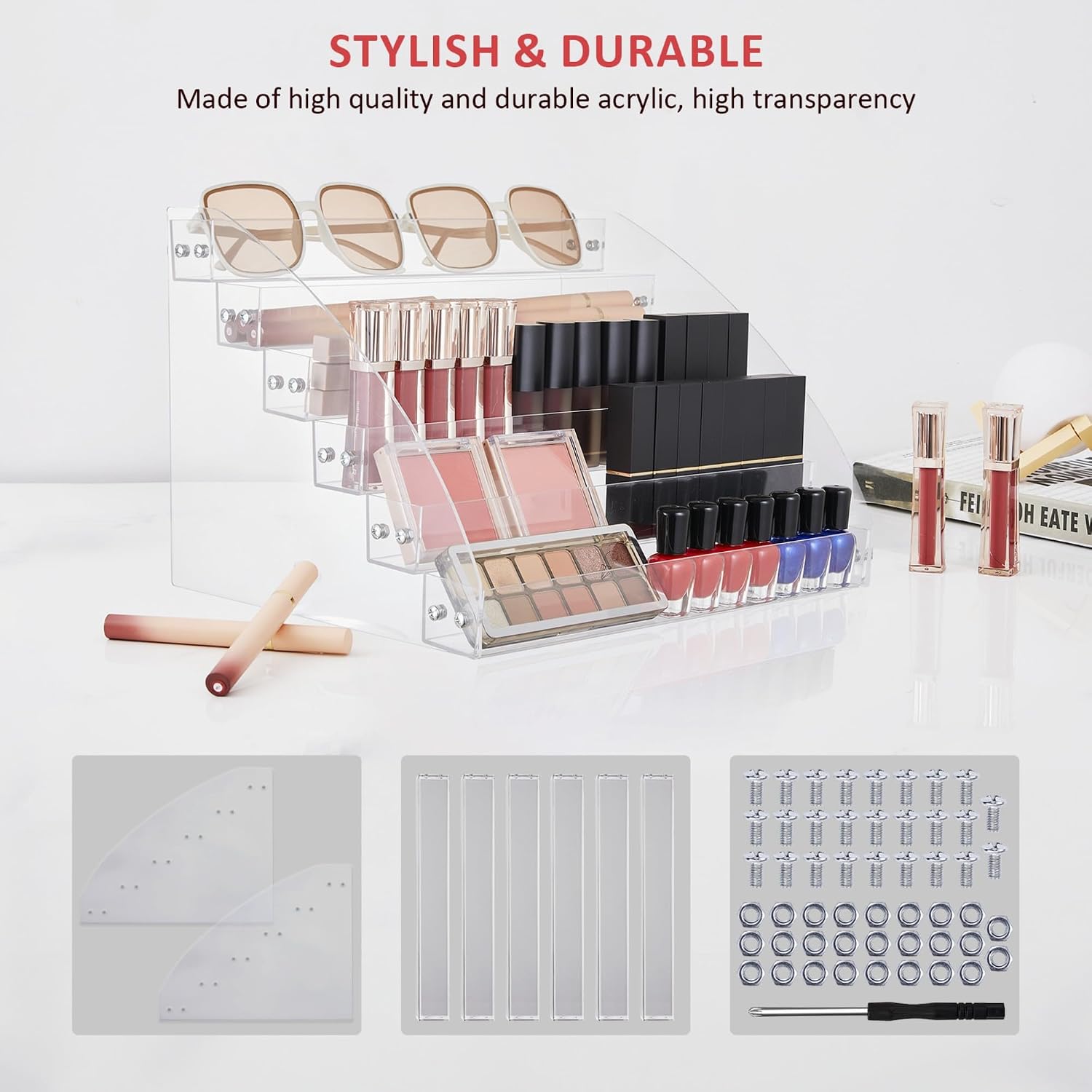 Thumbnail 4 de Kingrow Nail Polish Organizer Rack 6 Layers
