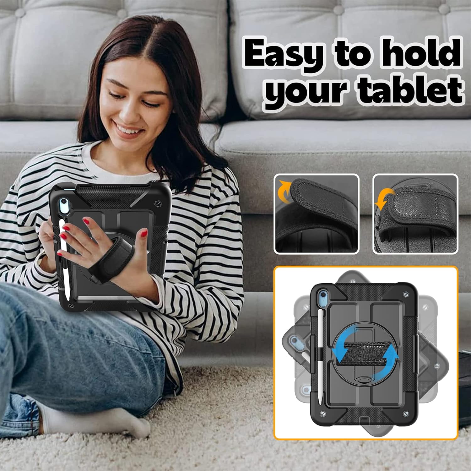 Thumbnail 6 de BMOUO Case for iPad 11" 360° Rotating Stand