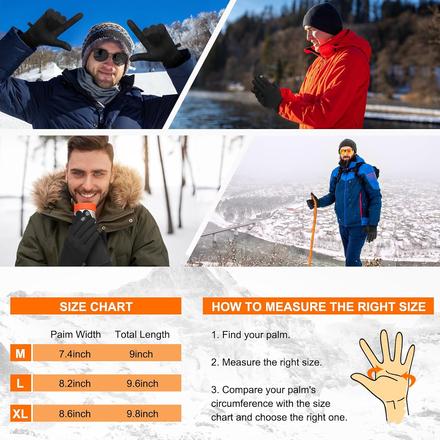 Thumbnail 4 de CRAZY SHARK Winter Warm Gloves windproof thermal gloves