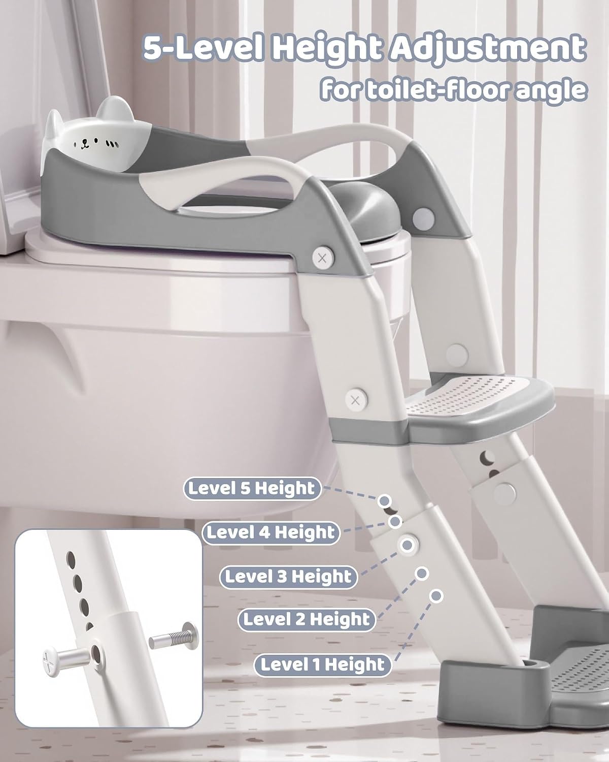 Thumbnail 2 de Svkiyang MFY-250804 3-in-1 toiletverkleiner met trapje, antislip en spatbescherming