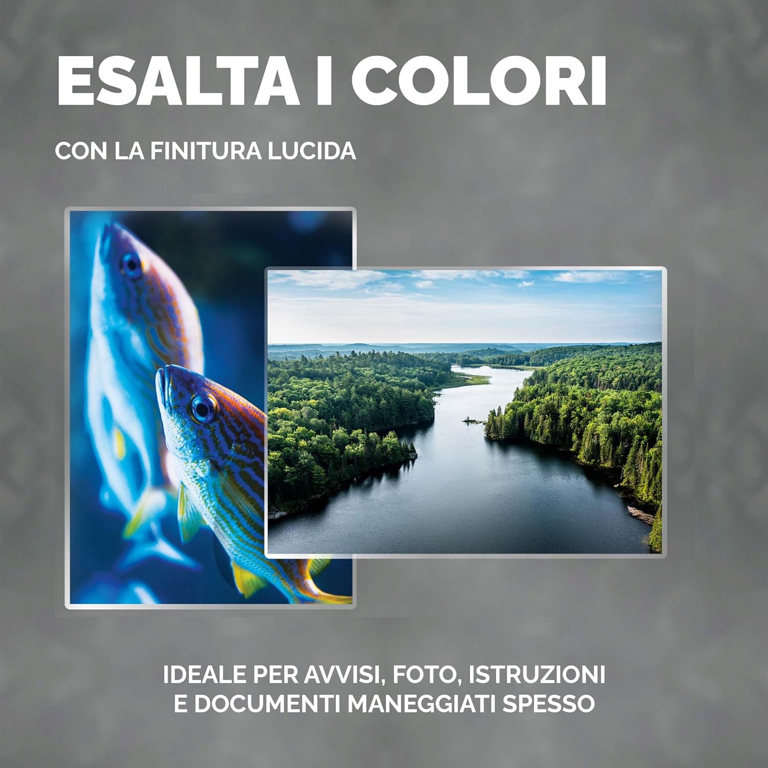 Detalle 2 de F Fellowes 5307101 Pouches Lucide Capture125 83x113 mm, 125 Micron, confezione da 100