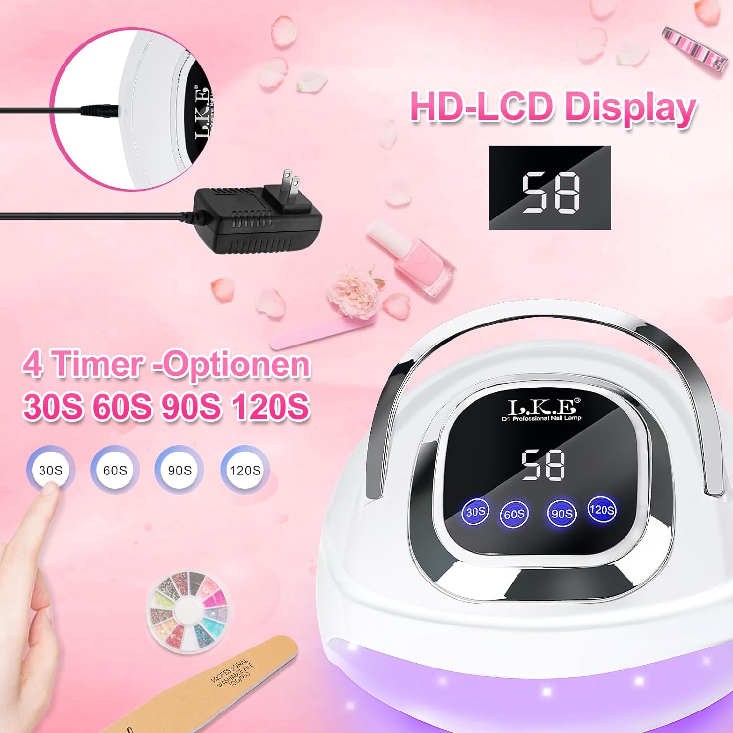 Thumbnail 4 de UV-Lampe für Gelnägel mit 4 Timern