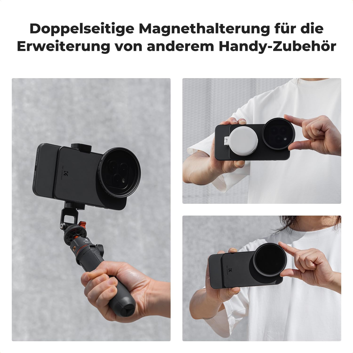 Thumbnail 5 de K&F CONCEPT Magnetischer Filterrahmen für 6,7 Zoll iPhone (67 mm Gewinde) – kompatibel mit iPhone 16/15/14/13 Pro Max und Plus