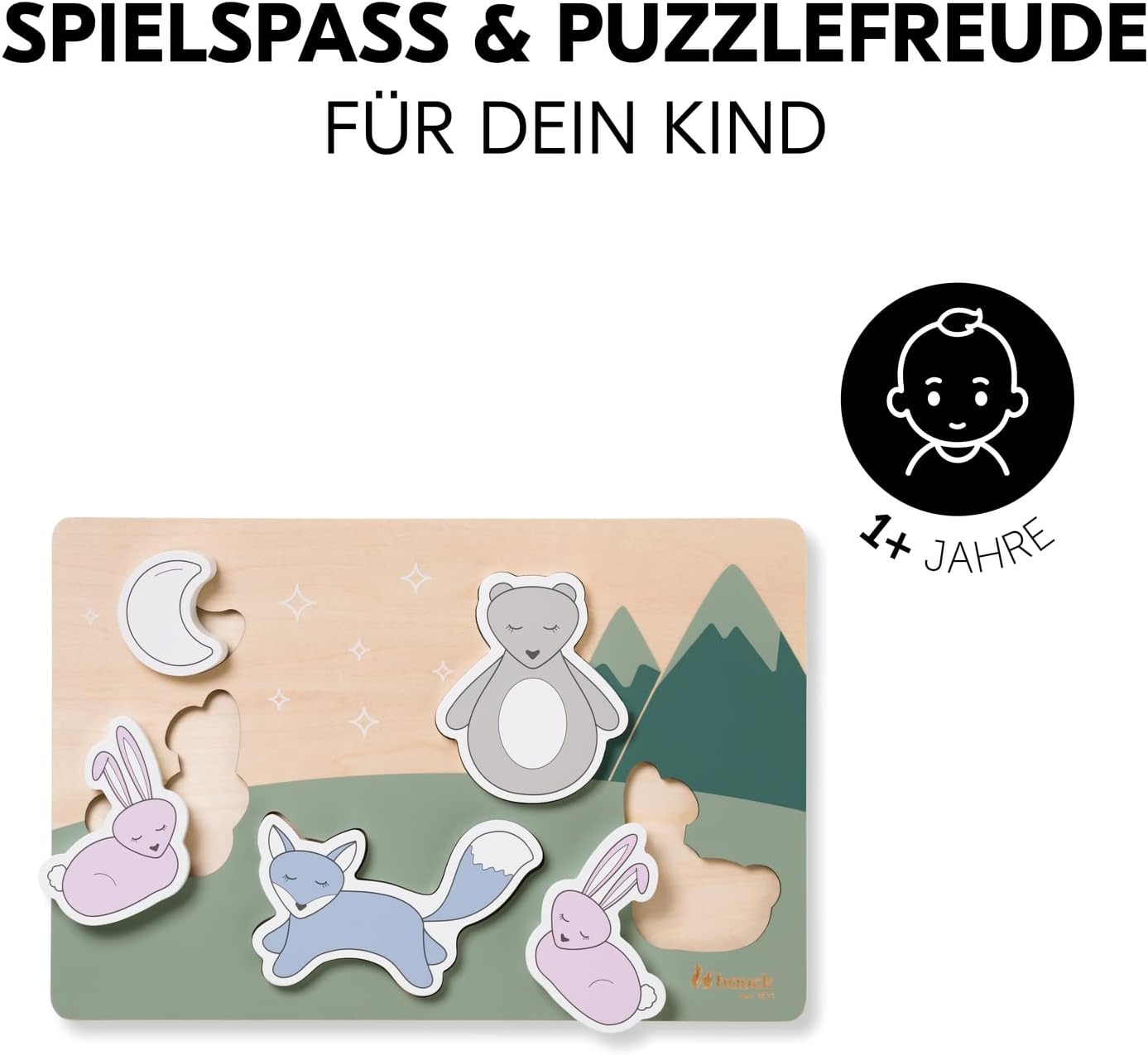 Thumbnail 6 de hauck Greifpuzzle für Kleinkinder Puzzle N Fit ab 1 Jahr (Forest)