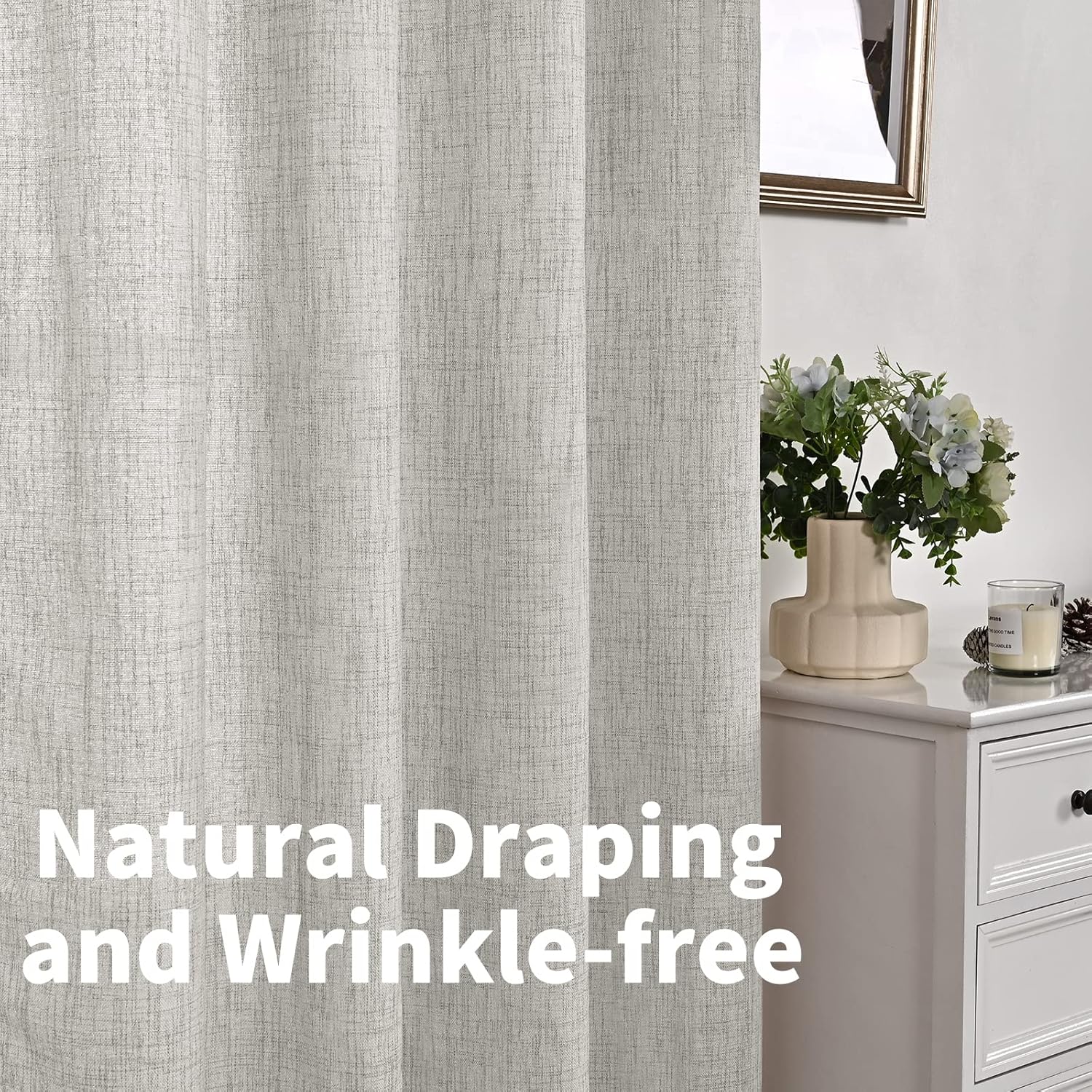 Detalle de YoungsTex Curtains 52 x 63 Inch