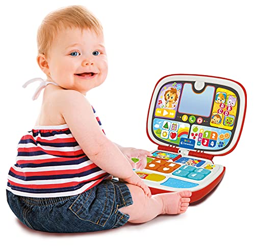 Detalle de Clementoni Baby Laptop Amici Animali – Computer educativo per bambini 9-36 mesi (17677)