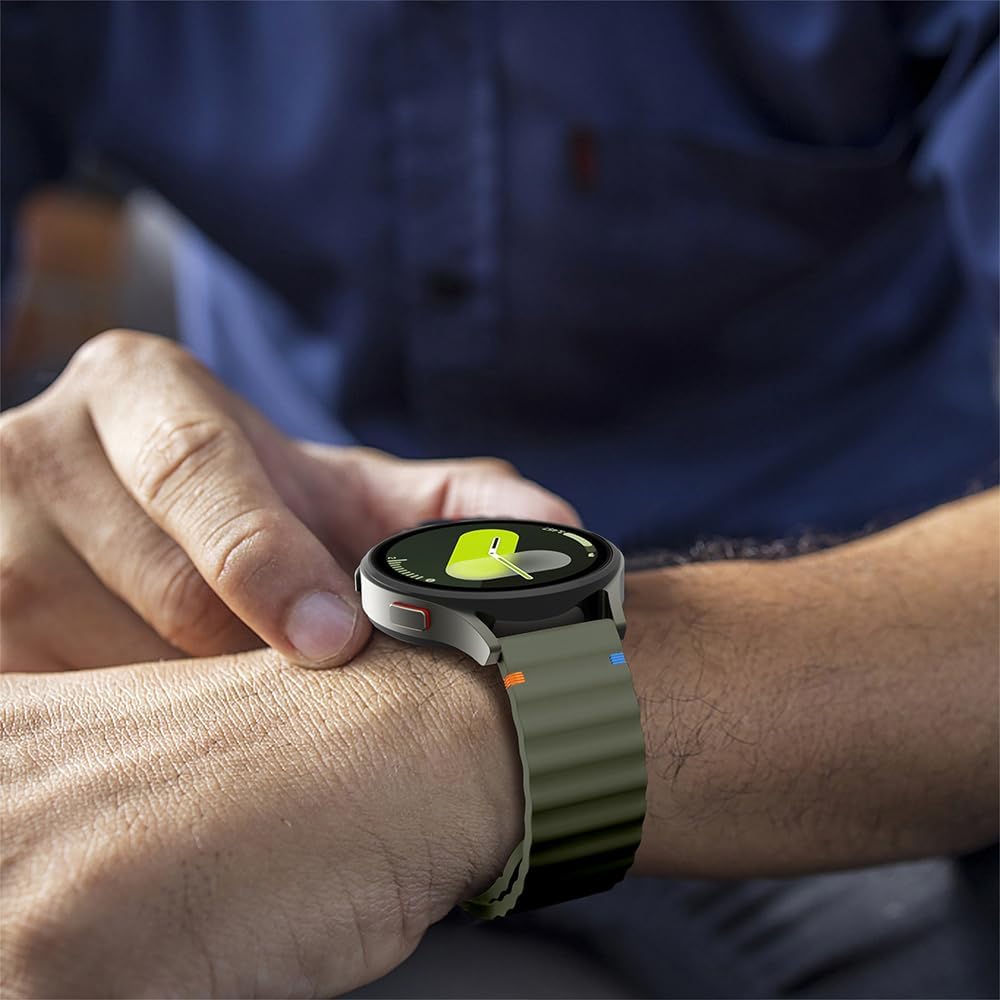 Thumbnail 6 de BYISYUE 22mm silicone watch strap for OPPO Watch X2/2R, OnePlus Watch 3 47mm and Polar Vantage models