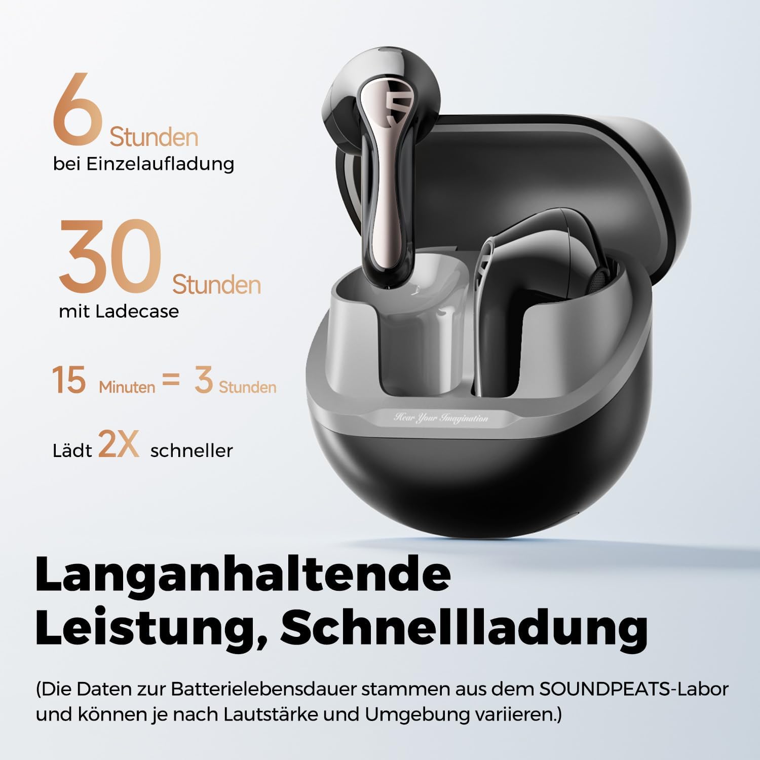 Thumbnail 4 de SoundPEATS Air5 Lite Bluetooth Kopfhörer 30 Stunden Akku
