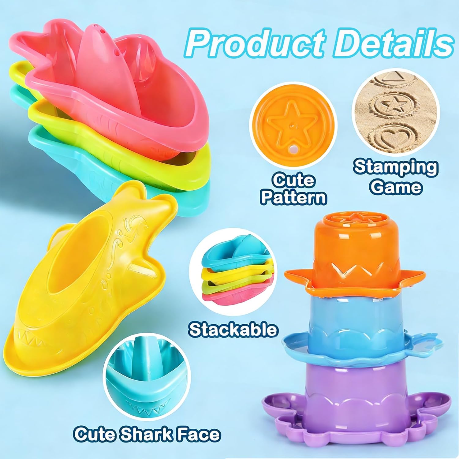 Thumbnail 6 de Baby Bath Toys for 1–5 Year Olds: 10-Piece Mould-Resistant Set for Toddlers