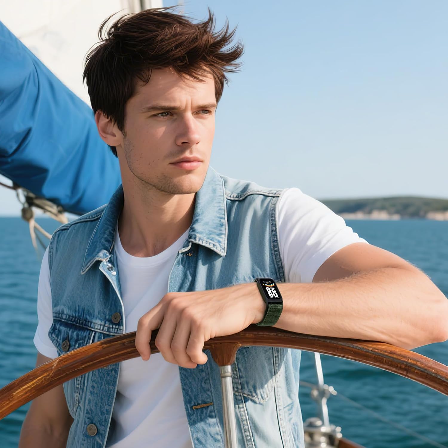 Thumbnail 6 de Nylon Sportarmband für Smart Band 9 Active