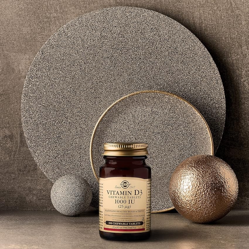 Thumbnail 1 de Solgar Vitamina D3 1000 UI (25 µg) — 100 comprimidos masticables